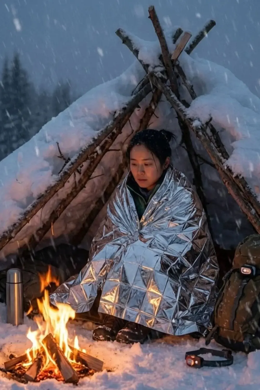 Acil Durum Hayat Battaniyesi Örtüsü Sıcak Soğuk Tutar Termal Batt