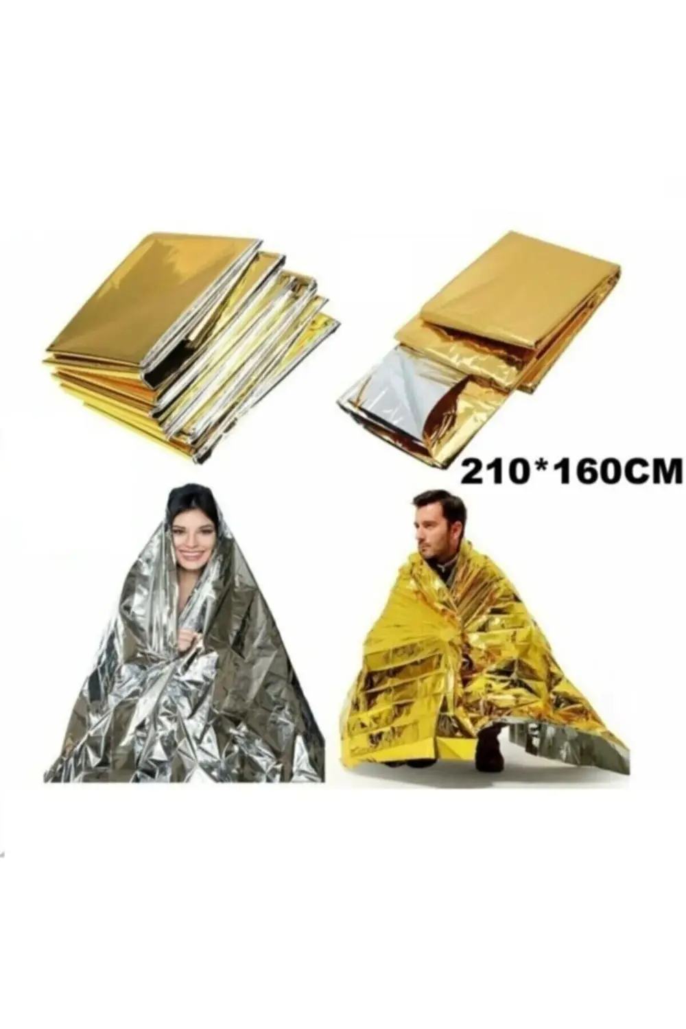 Acil Durum Ilk Yardım Battaniyesi Deprem Yanık Termal Battaniye N