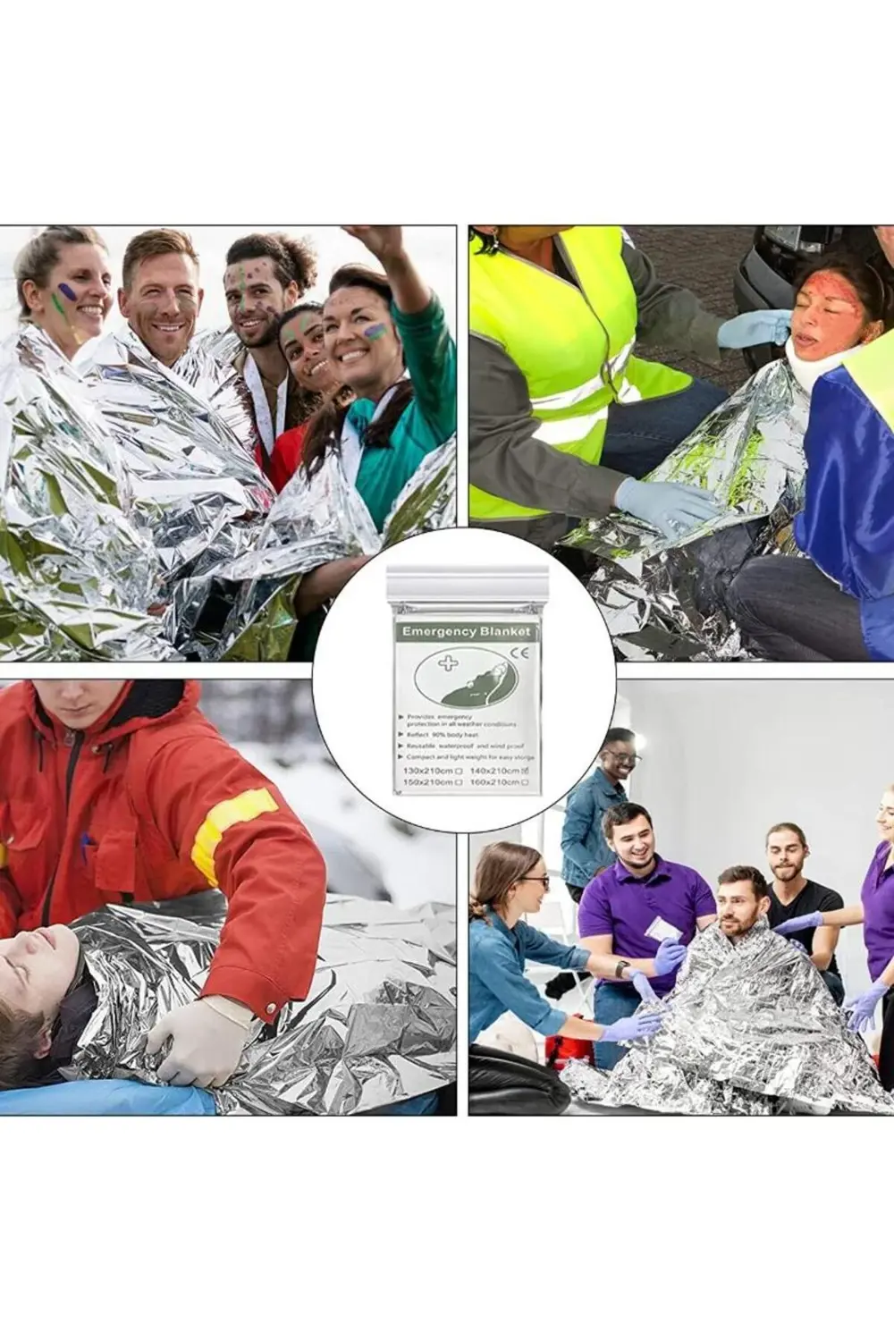 Acil Durum Ilk Yardım Battaniyesi Termal Battaniye Nem Ve Soğukta