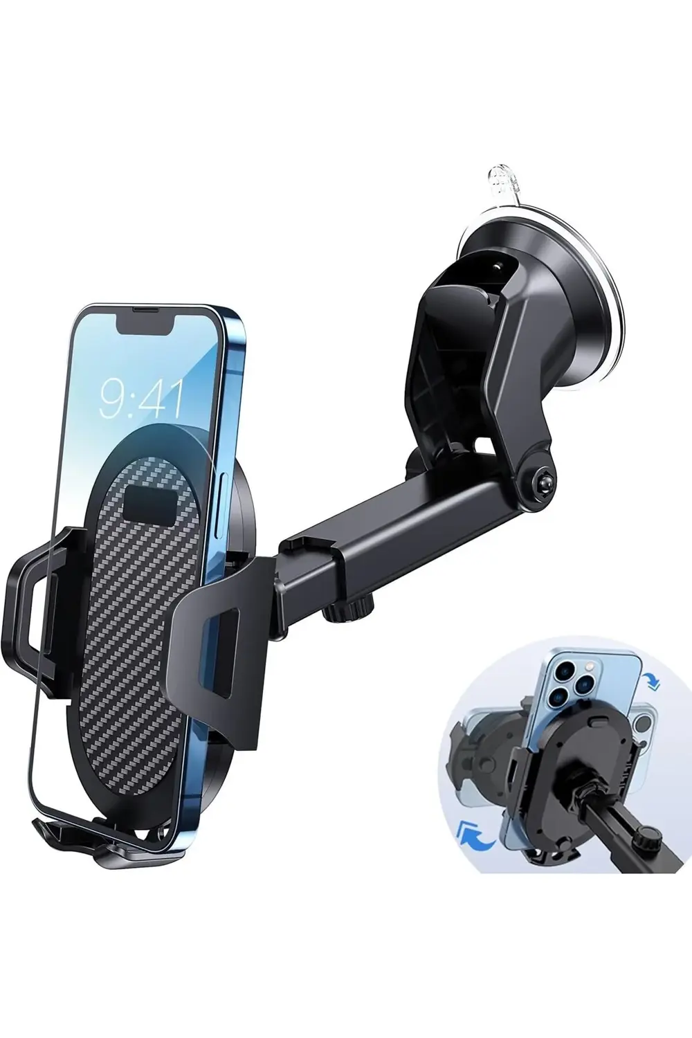 aclyashop 360° Ayarlanabilir Araç Telefon Tutucu –, Ultra Güçlü E