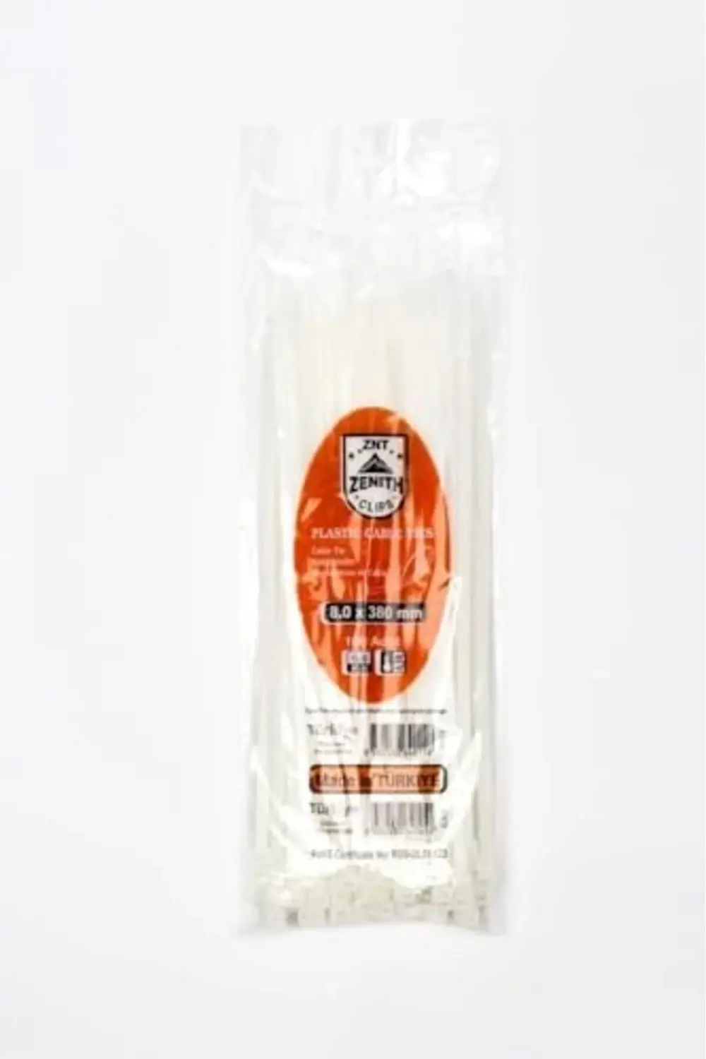 aclyashop 4,8x450 Beyaz Kablo Bağı & Plastik Kelepçe & Kelepçe 10