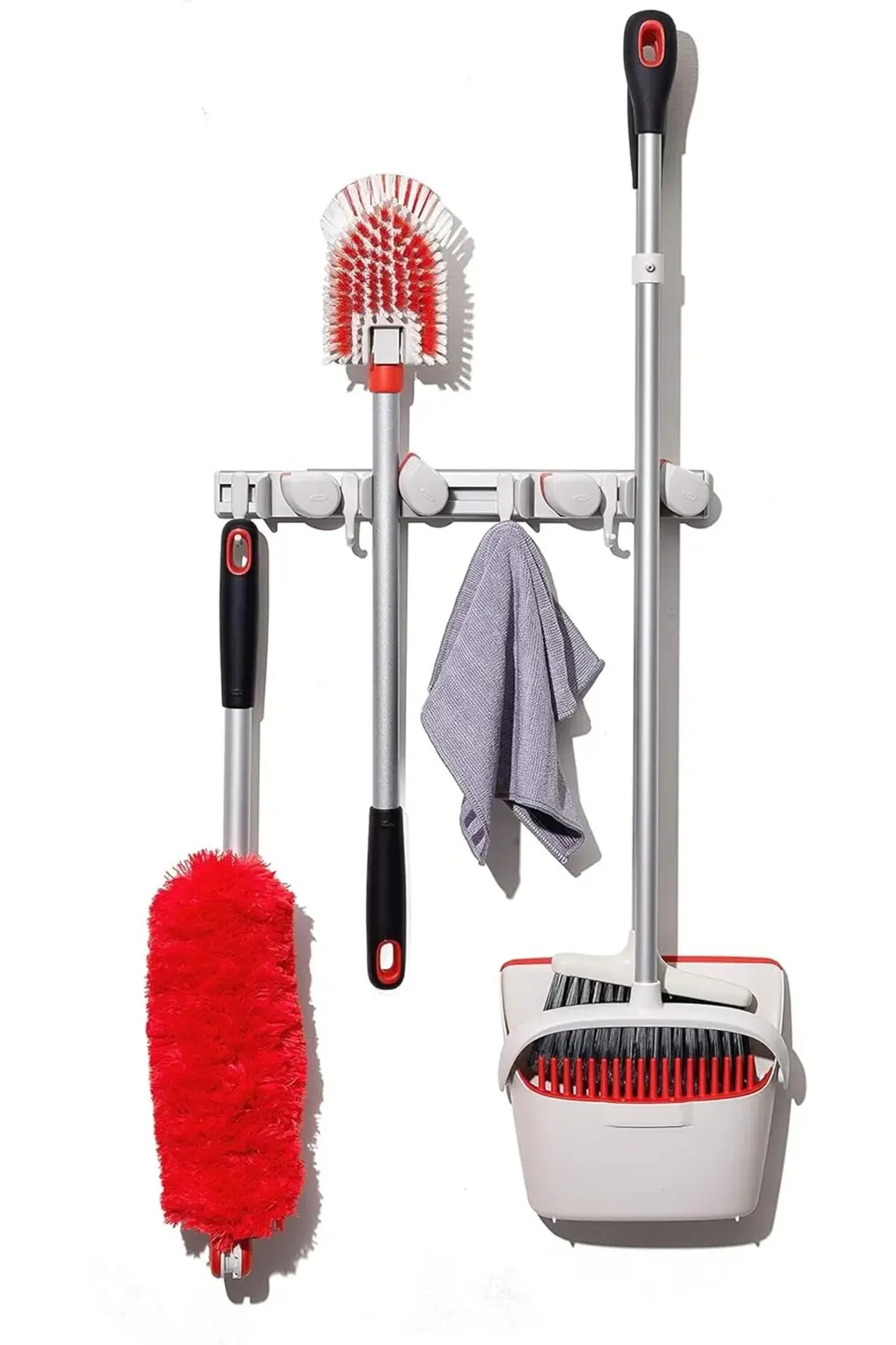 aclyashop Good Grips duvar düzenleyici, paspas ve süpürge için, 7