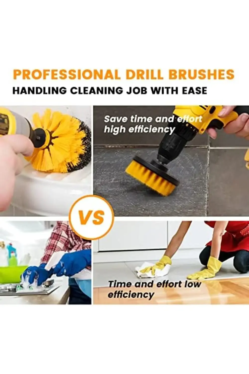 aclyashop Matkap fırça başlığı, 3 adet matkap fırça başlığı seti,