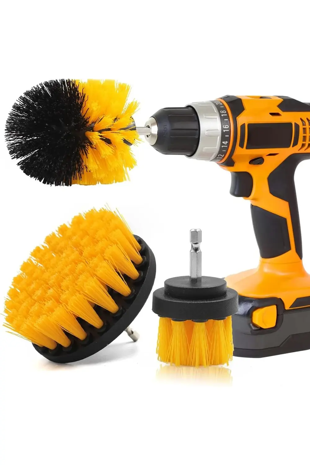 aclyashop Matkap fırça başlığı, 3 adet matkap fırça başlığı seti,