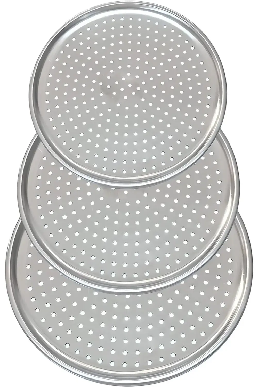 aclyashop Paslanmaz Çelik Pizza Tepsisi,Delikli Lahmacun Ve Pizza