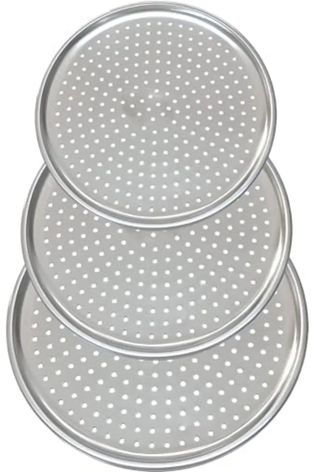 aclyashop Paslanmaz Çelik Pizza Tepsisi,Delikli Lahmacun Ve Pizza