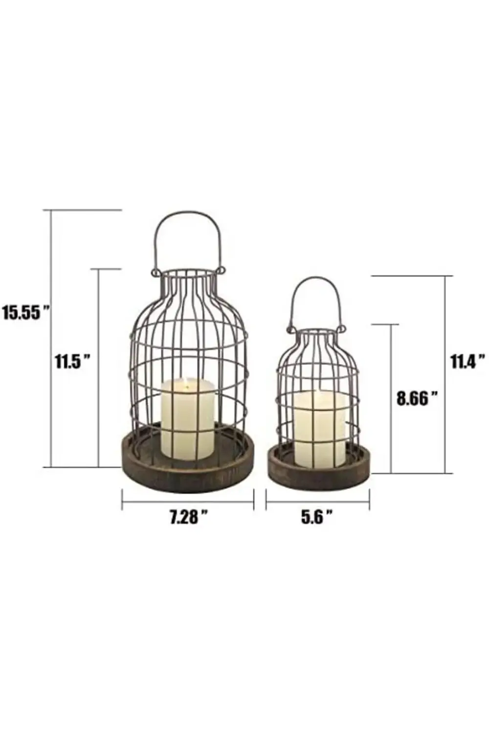 aclyashop Rustikales Metalldraht-Gewächshaus, Set mit rustikalen