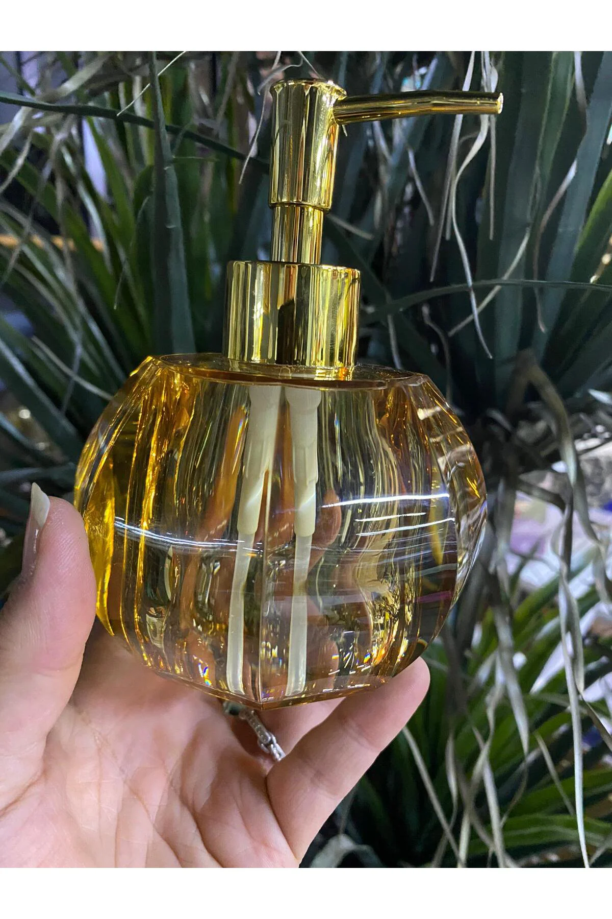 Acrylic Kristal Amber Sıvı Sabunluk Acrylic Kristal Amber Sıvı Sabunluk
