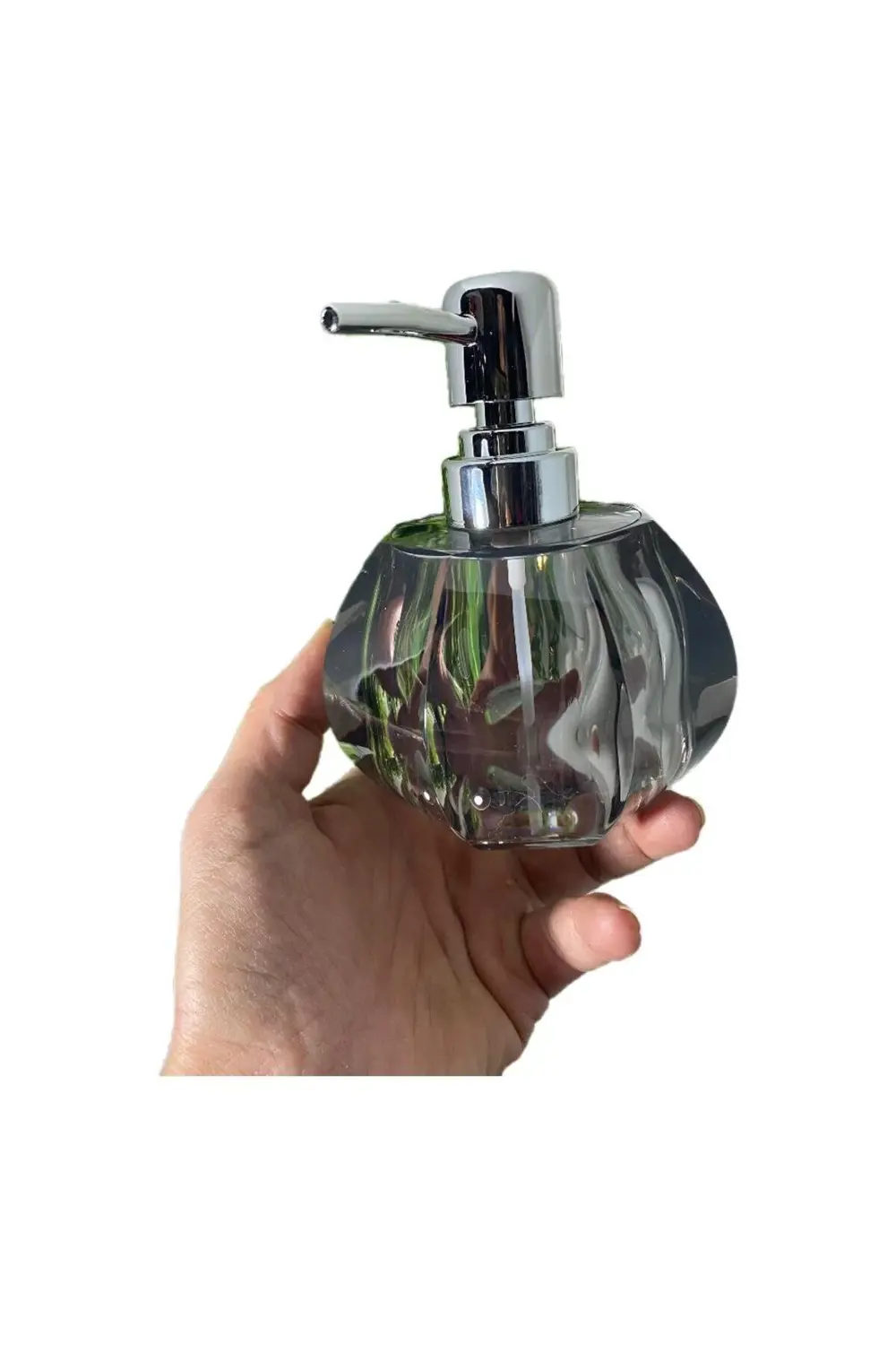 Acrylic Kristal Füme Sıvı Sabunluk-034