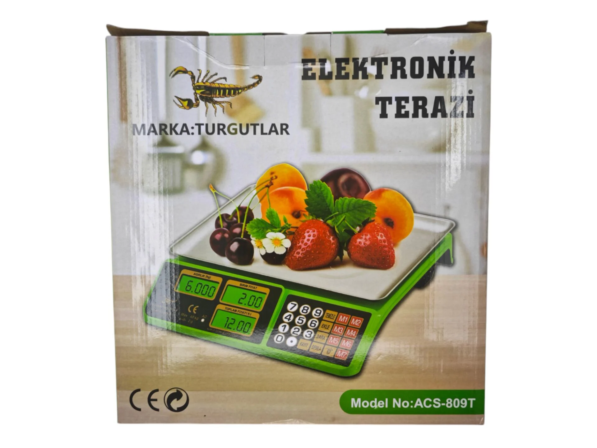 ACS-809T   Turgutlar Elektronik Terazi 40Kg