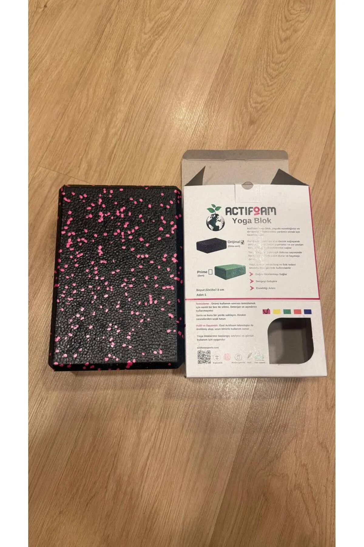 Actifoam Yoga Blok – Kaymaz Köpük Yoga Tuğlası – Pilates & Yogalates Destek Blok - Görsel 2