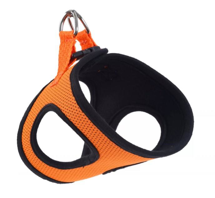 Actirex Dokuma Kumaş Neon Köpek Göğüs Tasması Orange 3XS Boyun20-