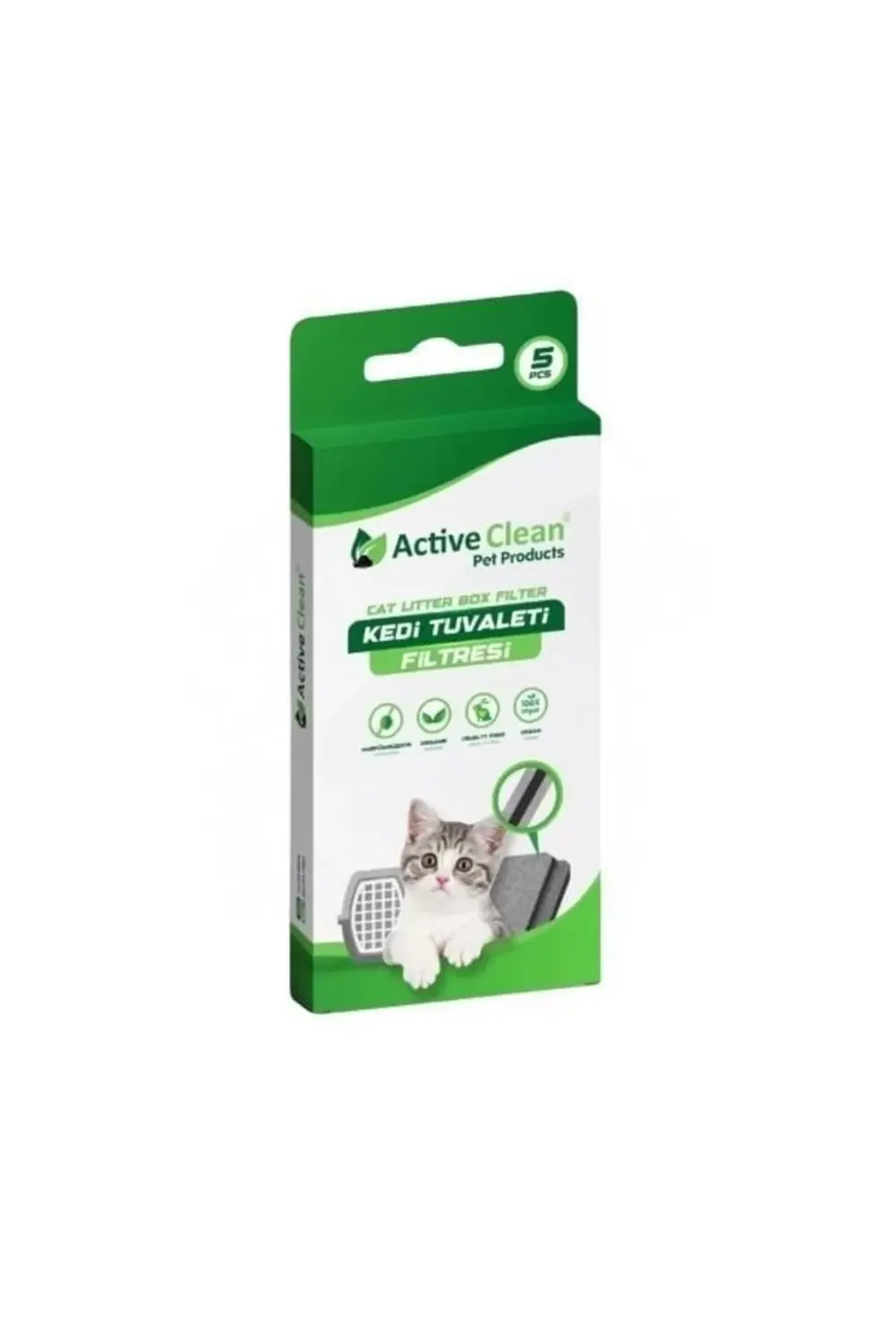 Active Clean Kedi Tuvaleti Filtresi 5 Adet