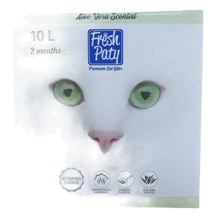 Fresh Paty Active Karbonlu Aloe Vera Kokulu Kedi Kumu 10 Lt