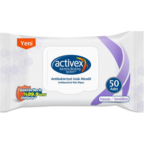 Actıvex Islak Mendil Hassas 50*12