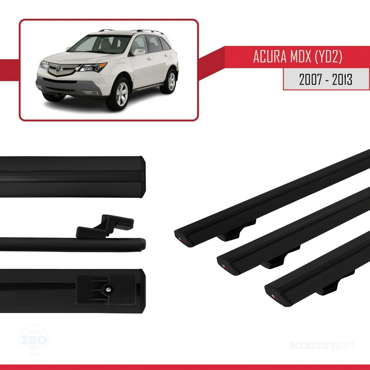 Acura MDX (YD2) 2007-2013 Arası ile uyumlu Basic Model Ara Atkı T