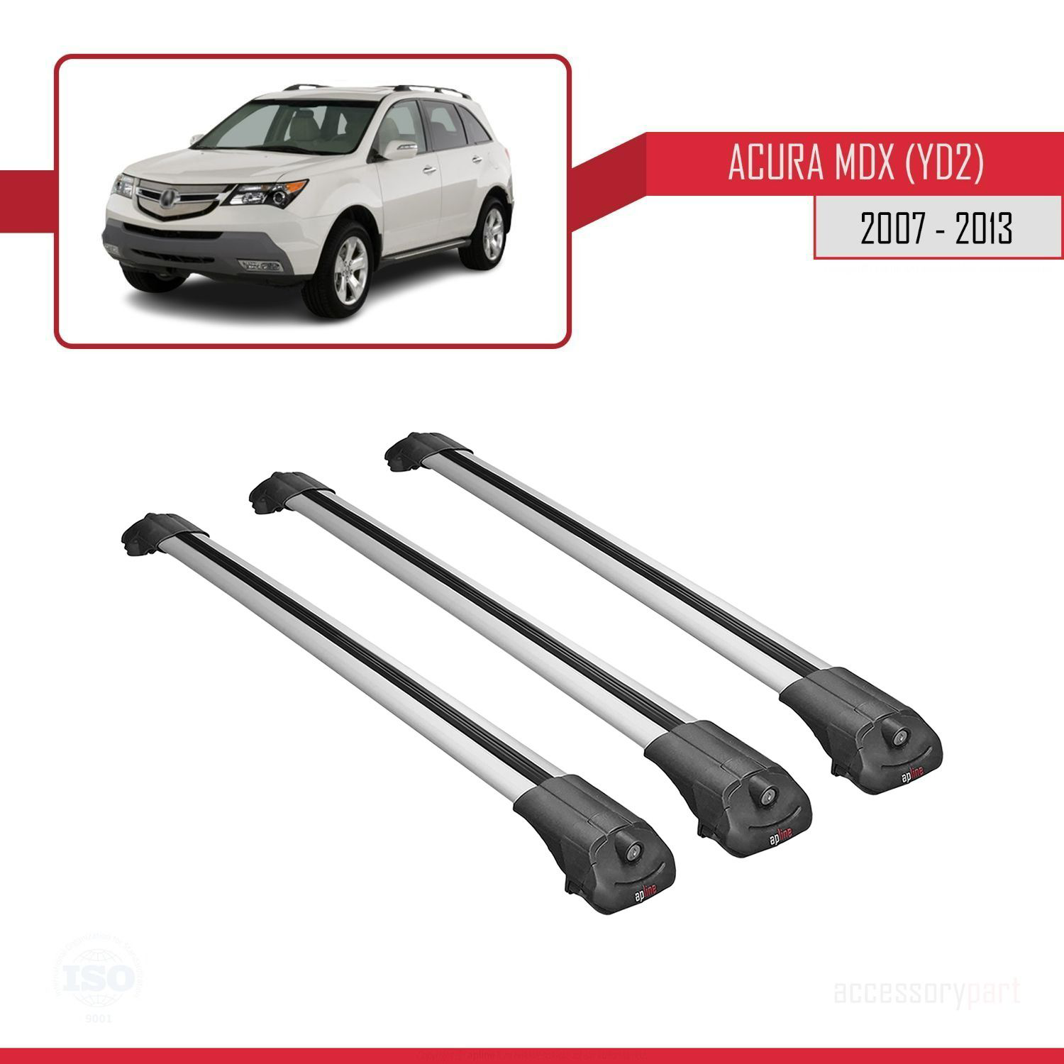 Acura MDX (YD2) 2007-2013 Arası ile uyumlu ACE-1 Ara Atkı Tavan B