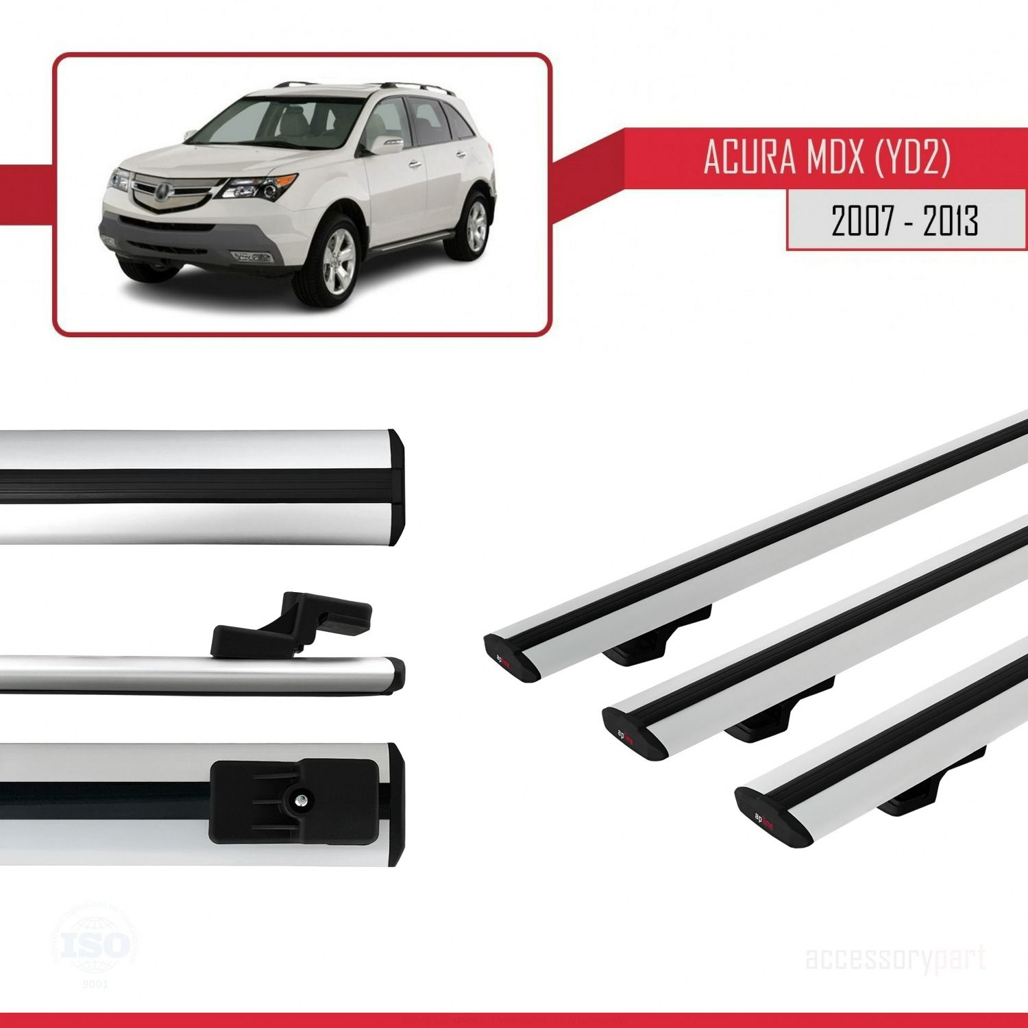 Acura MDX (YD2) 2007-2013 Arası ile uyumlu Basic Model Ara Atkı T