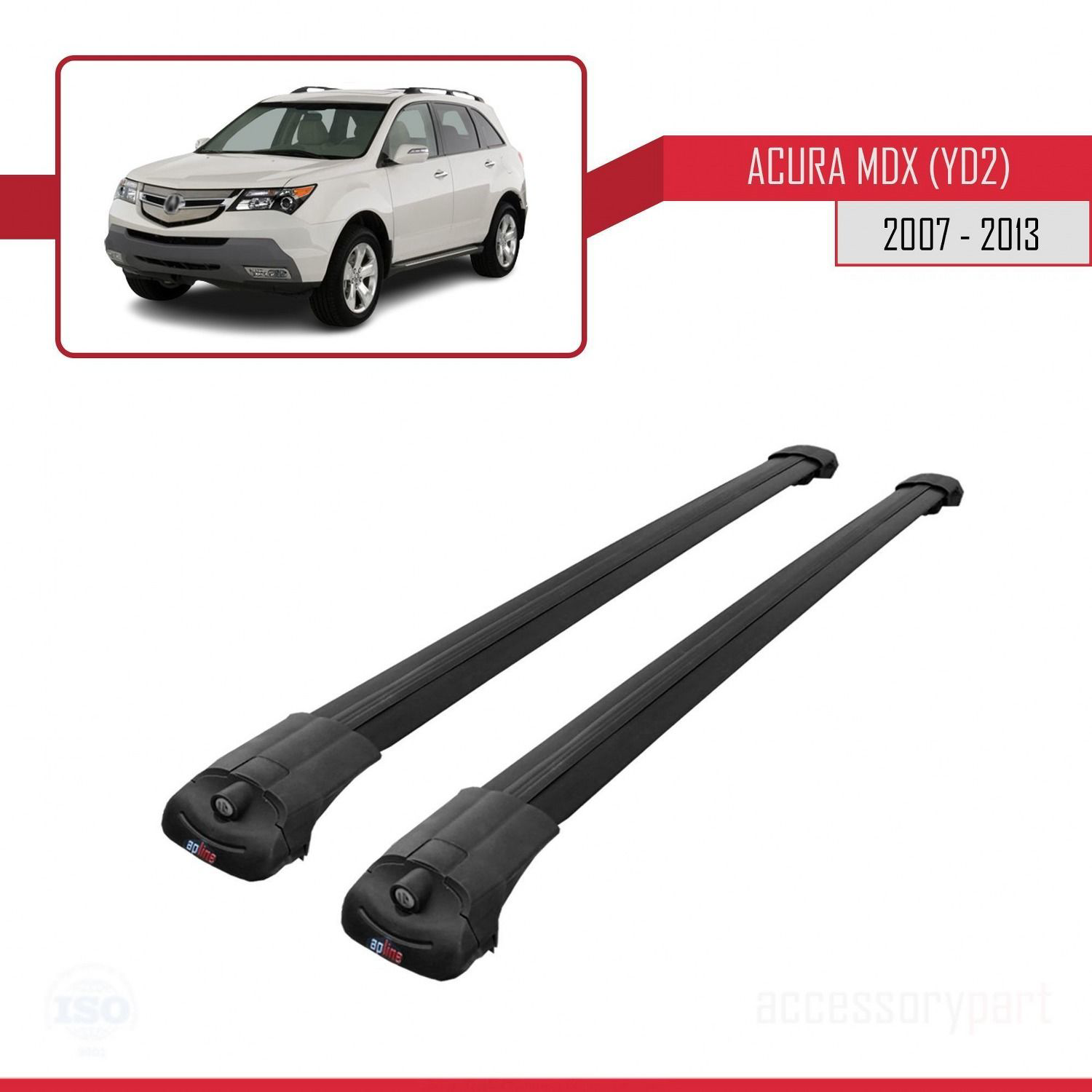 Acura MDX (YD2) 2007-2013 Arası ile uyumlu ACE-1 Ara Atkı Tavan B