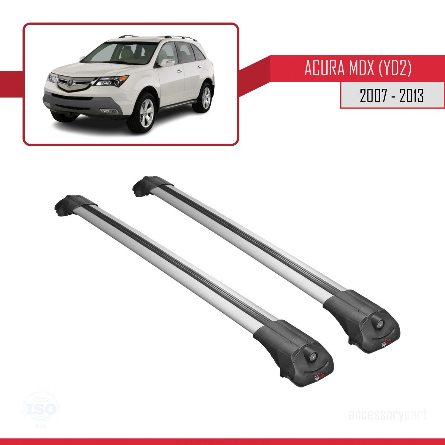 Acura MDX (YD2) 2007-2013 Arası ile uyumlu ACE-1 Ara Atkı Tavan B