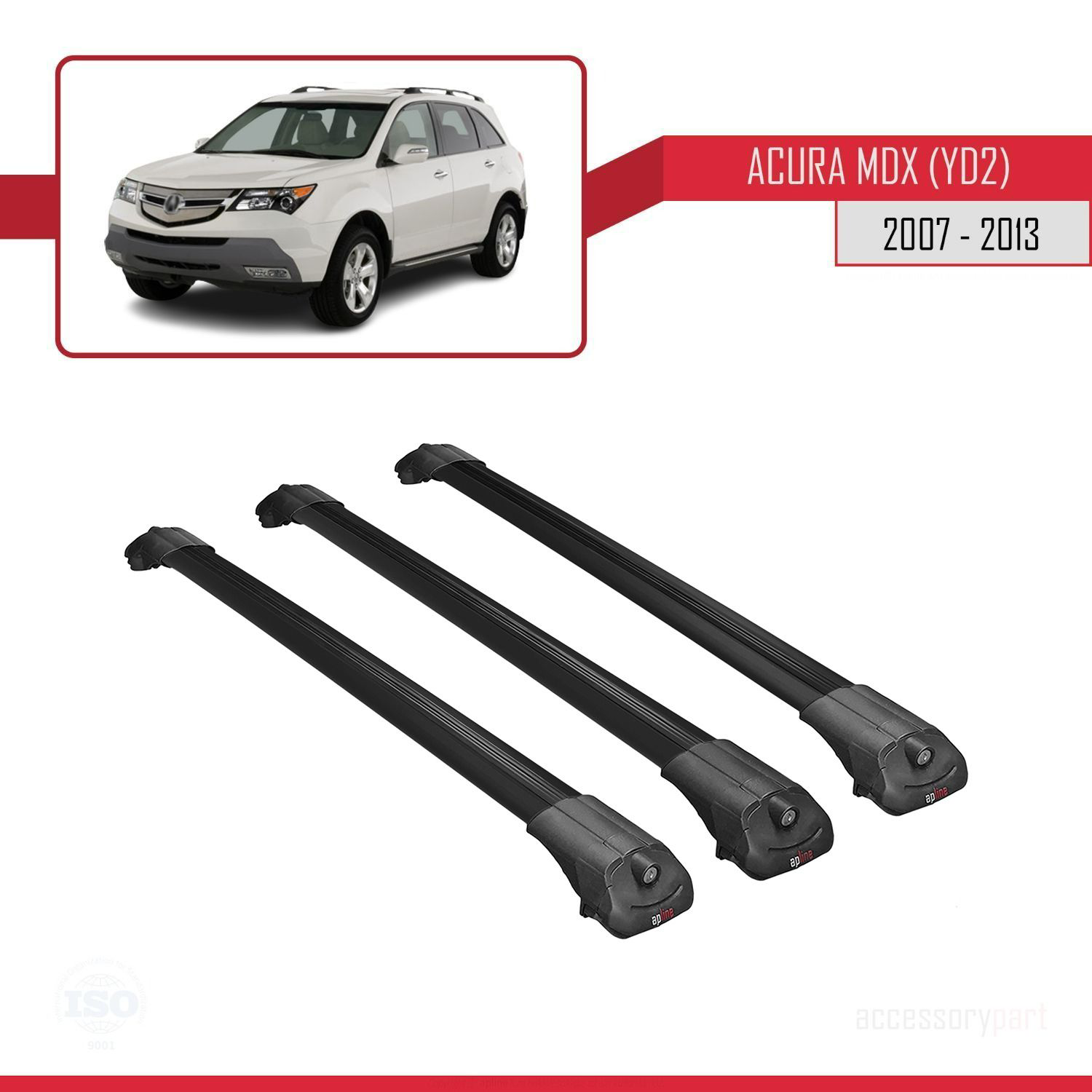 Acura MDX (YD2) 2007-2013 Arası ile uyumlu ACE-1 Ara Atkı Tavan B