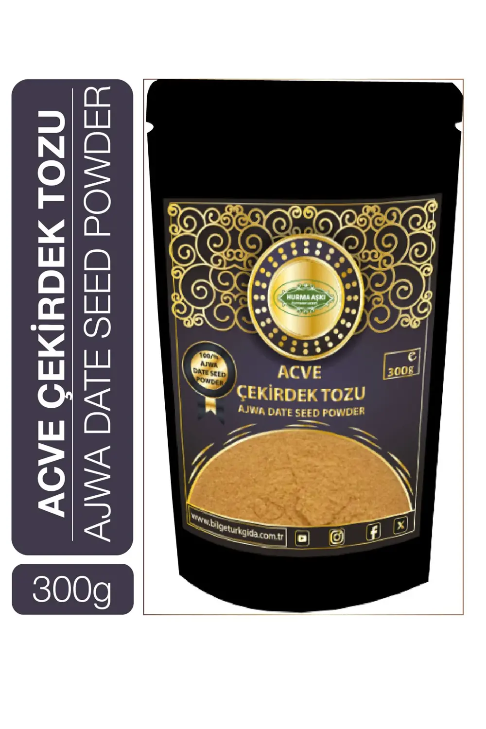 Acve Hurma Çekirdeği Tozu 300 Gr