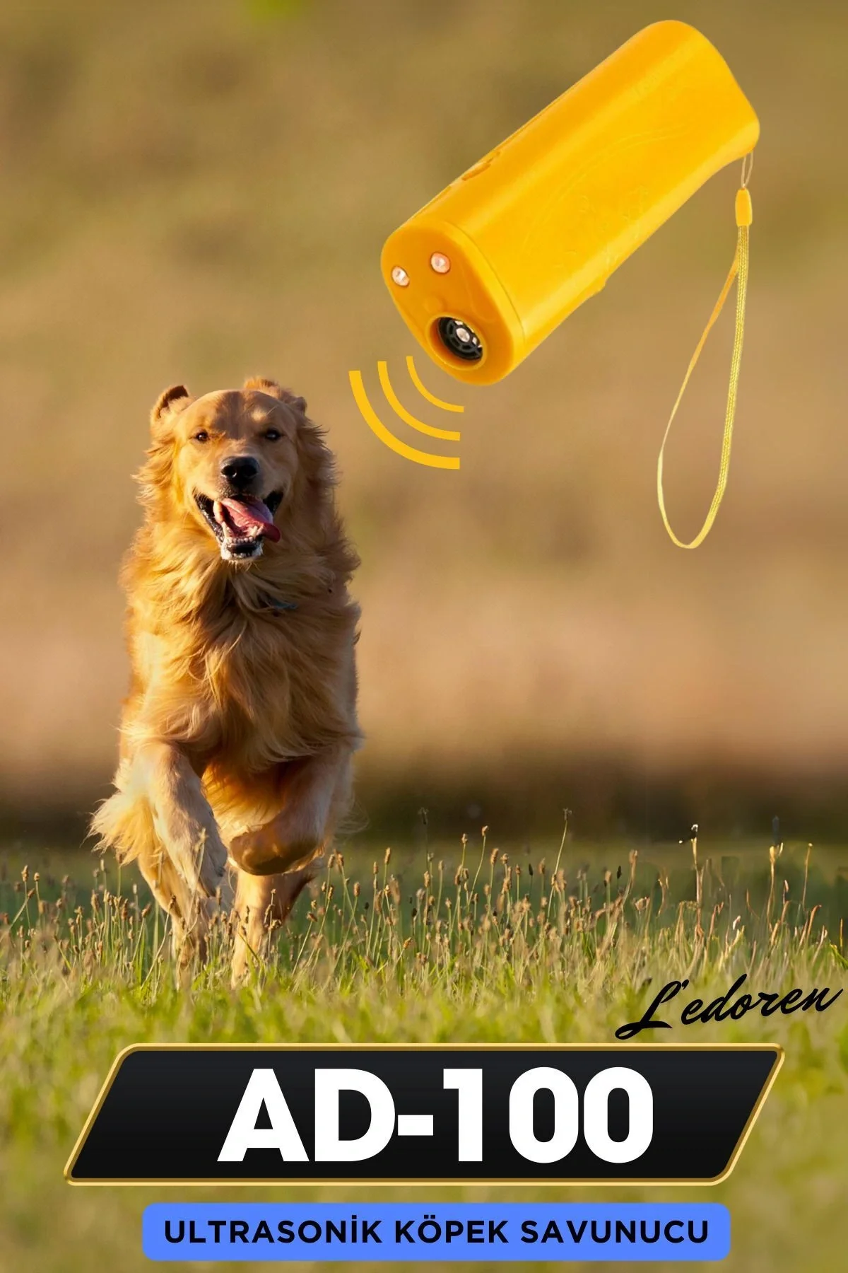 AD-100 Ultrasonik 150 DB Uzun Menzilli Köpek Savunma ve Eğitici S