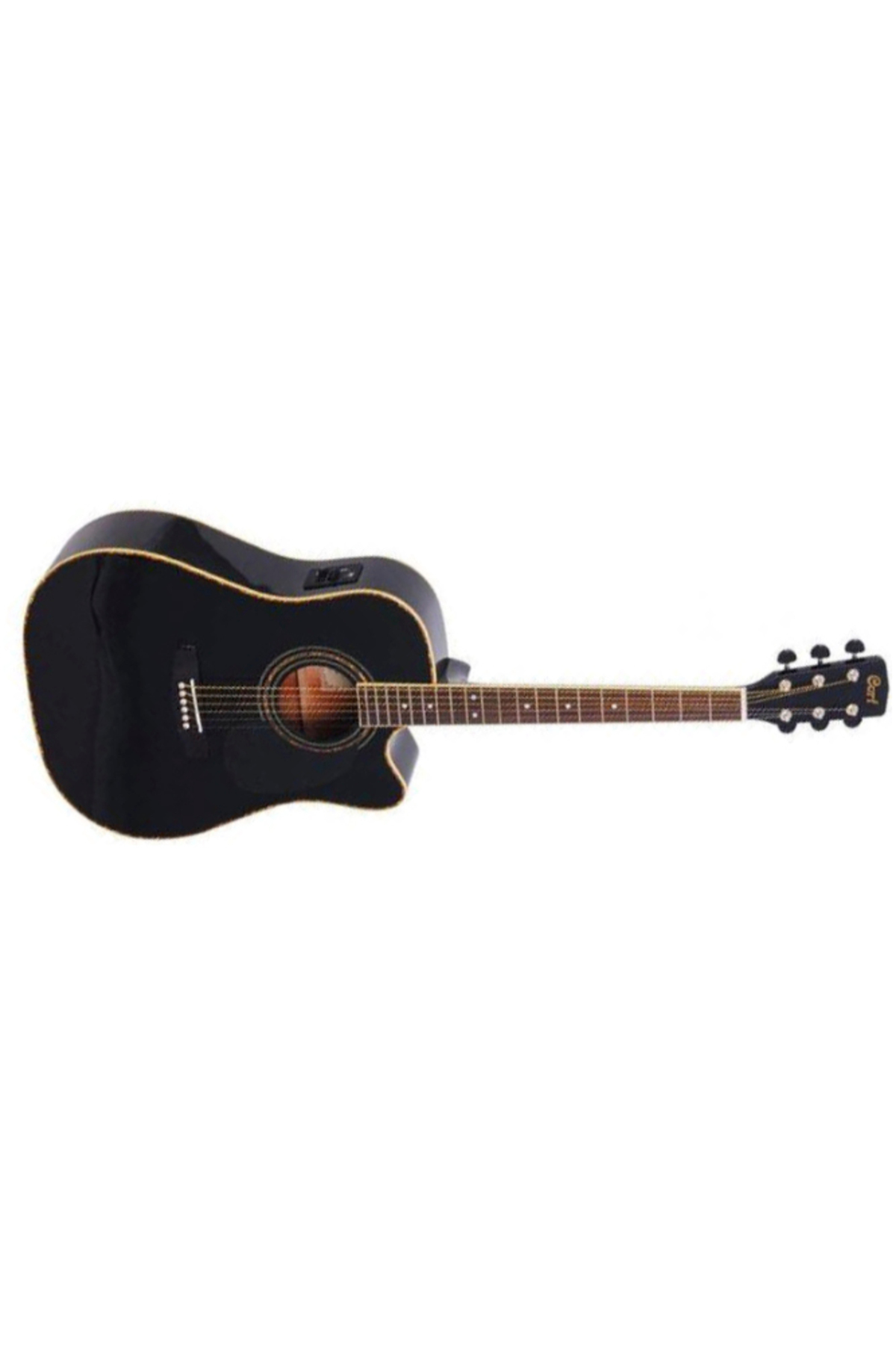 Cort Ad880cebkw Elektro Akustik Gitar, Kilifli, Siyah, Ladin Kapak