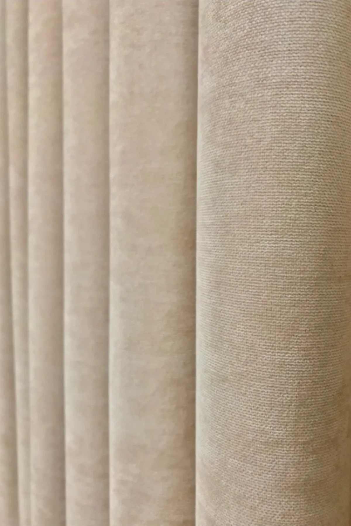 Ada Fon Perde Sık Pileli Kahverengi Perde