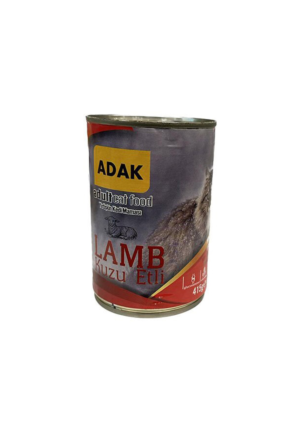 Adak Kuzu Etli Yetişkin Kedi Maması Konserve (5ADET)5*415g