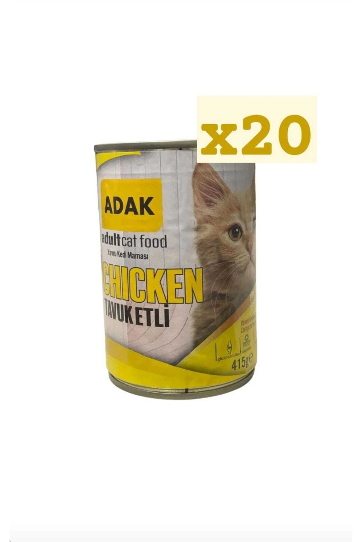 Adak Tavuk Etli Yavru Kedi Konservesi 415 Gr. X 20 Fiyatı, Yorumları ve Özellikleri