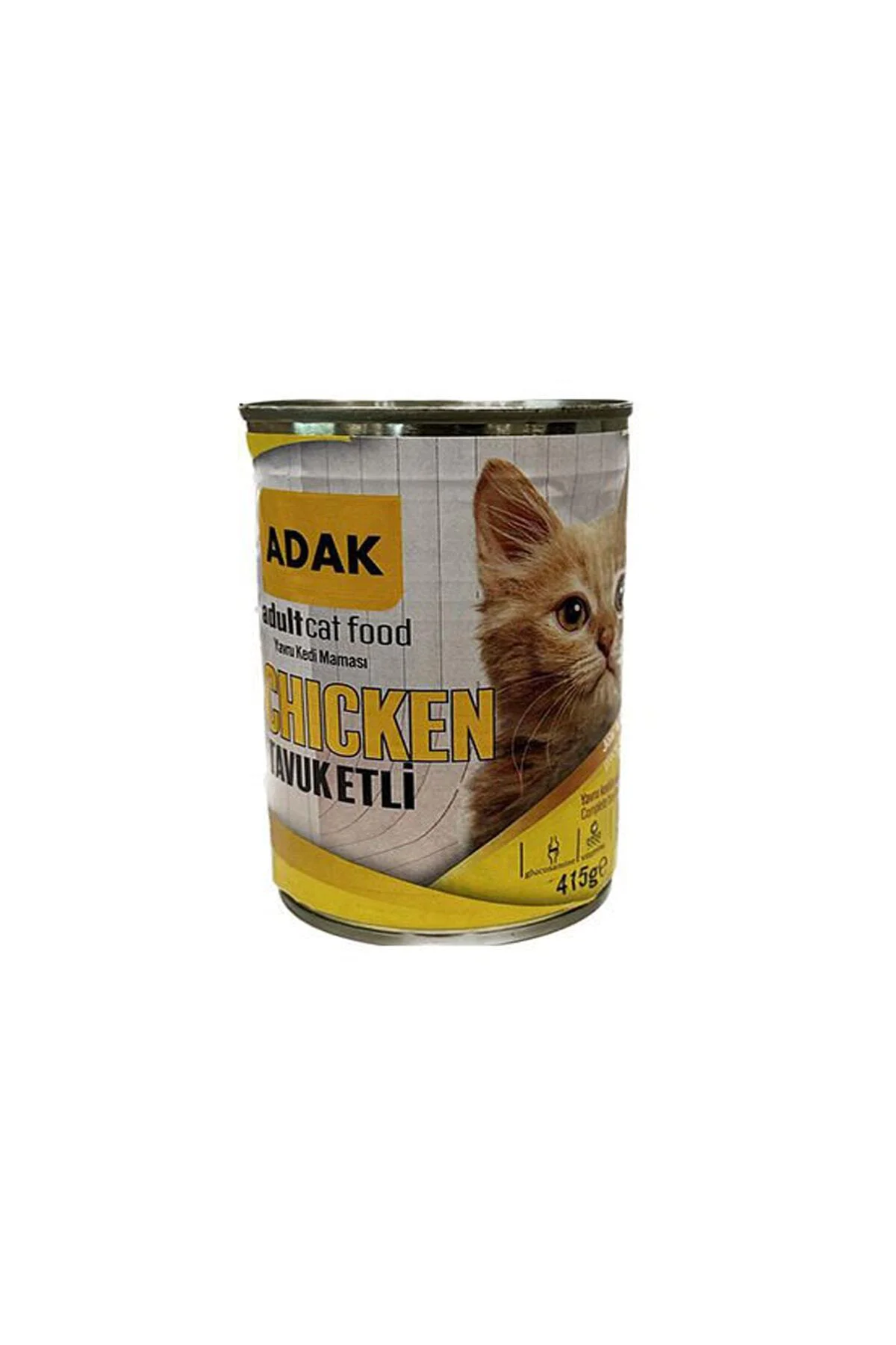 Adak Tavuk Etli Yavru Kedi Maması Konserve (5ADET) 5*415g, Kedi Yaş Mama , Yavru Kedi Maması,