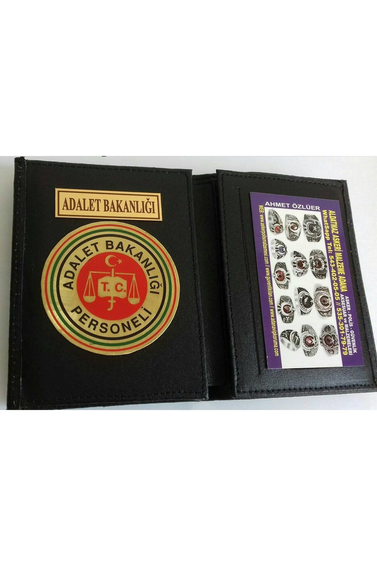 Aldatmaz Askeri Malzeme Adalet Bakanliği Rozetli Cüzdani-Kurum Adresine Gonderilir-Sivile