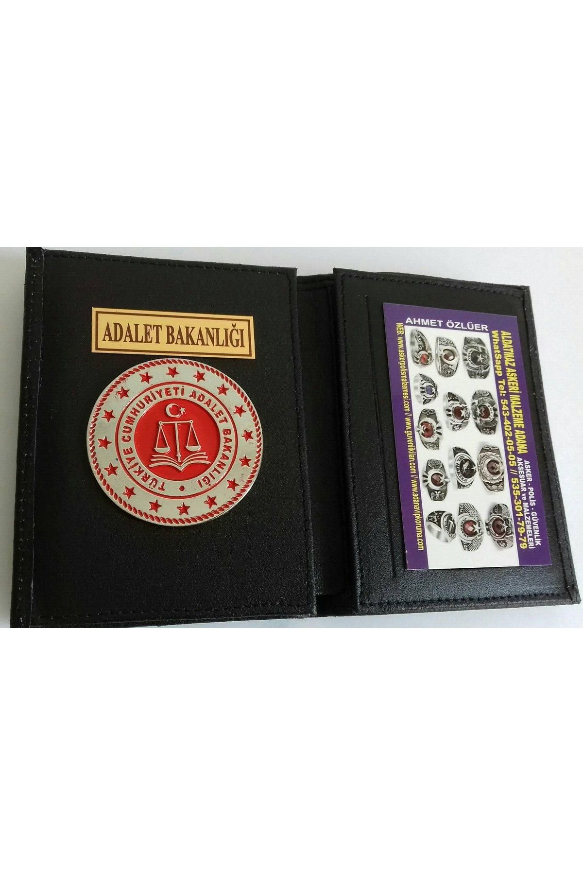 ADALET BAKANLIĞI ROZETLİ CÜZDANI-KURUM ADRESINE GONDERILIR-SIVILE