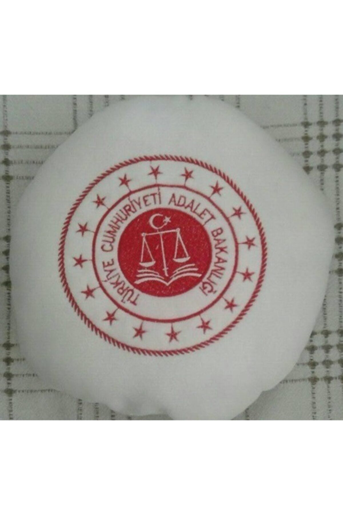 Adalet Bakanlığı Emoji Yastık Satınal,yazıları Nakış Işlemeli Sil