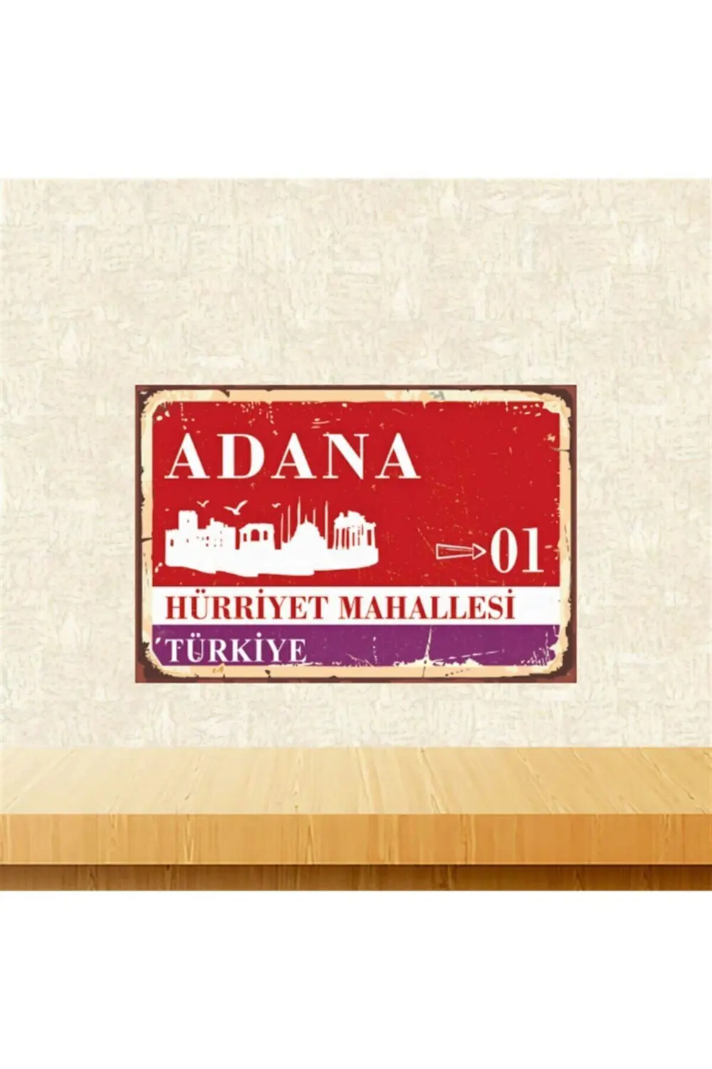 Adana Hürriyet Mahallesi 20-30 Cm Retro Ahşap Tablo Tkfx5768