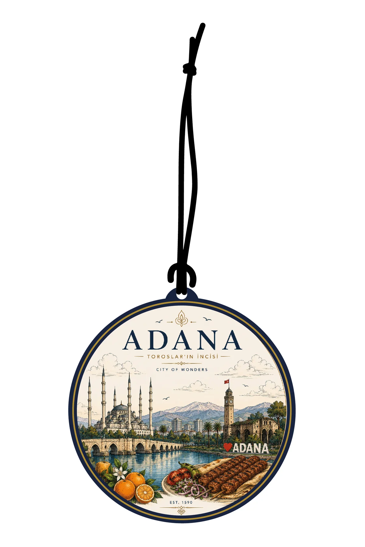 Adana Şehri Tasarımlı Oto Kokusu,Araba Kokusu,Oto Aksesuarı ve Di