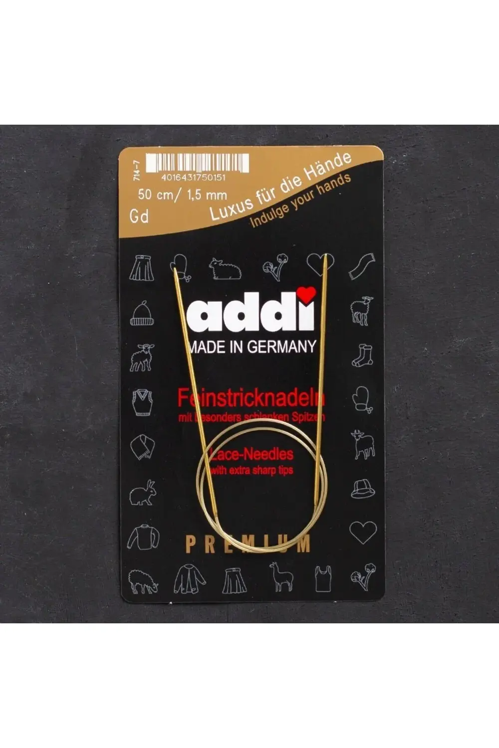 Addi 1,5mm 50cm Misinalı Şiş - 714-7 Addi 1,5mm 50cm Misinalı Şiş - 714-7