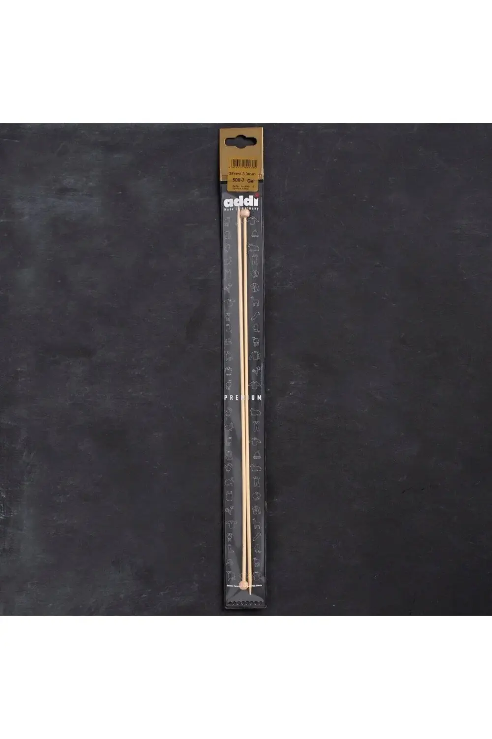 Addi Bambus 3mm 35cm Bambu Örgü Şişi - 500-7