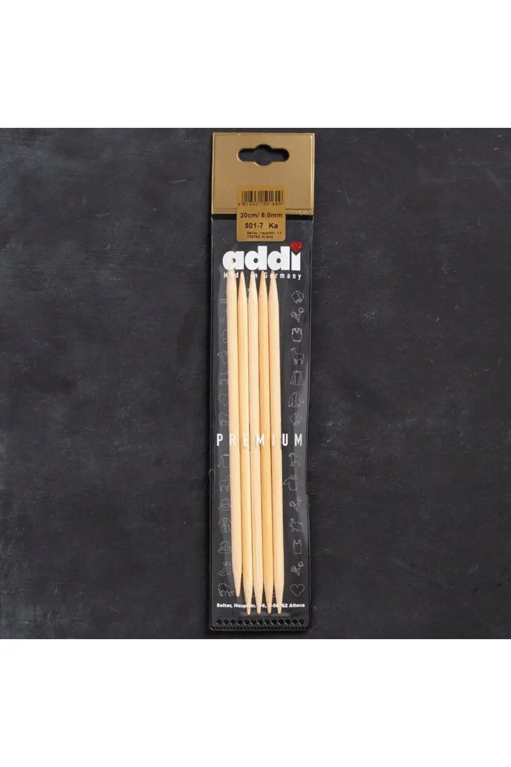 Addi Bambus 6mm 20cm Bambu Çorap Şişi - 501-7
