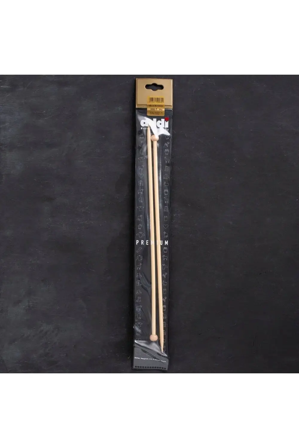 Addi Bambus 6mm 35cm Bambu Örgü Şişi - 500-7