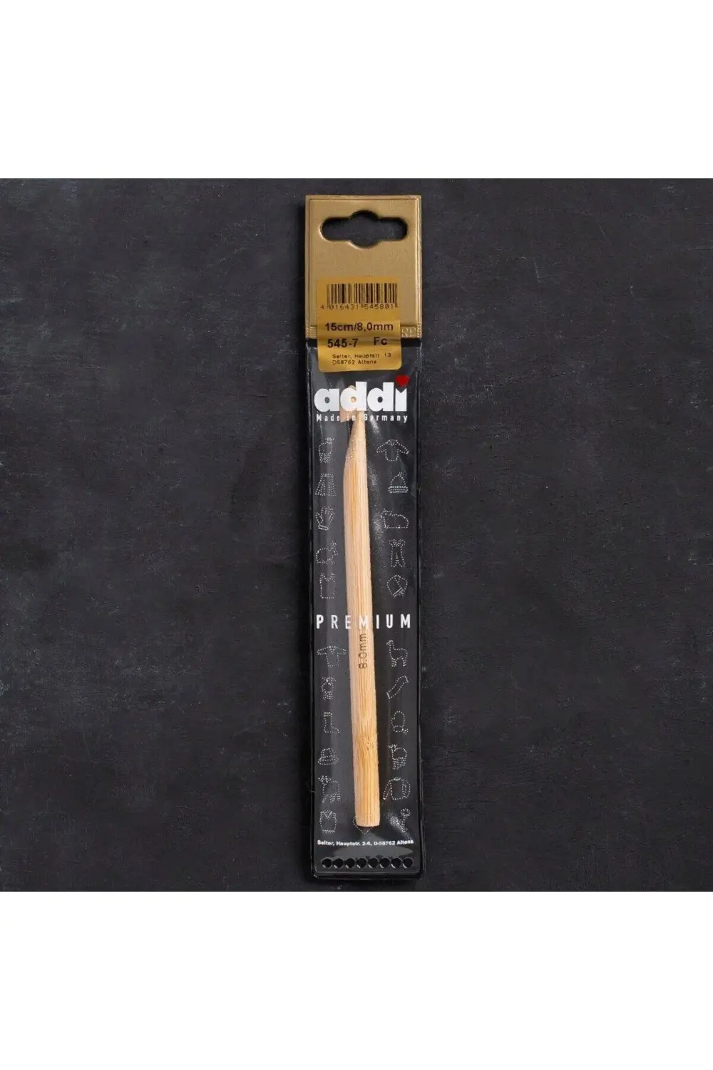 Addi Bambus 8mm 15cm Bambu Yün Tığ - 545-7 Addi Bambus 8mm 15cm Bambu Yün Tığ - 545-7