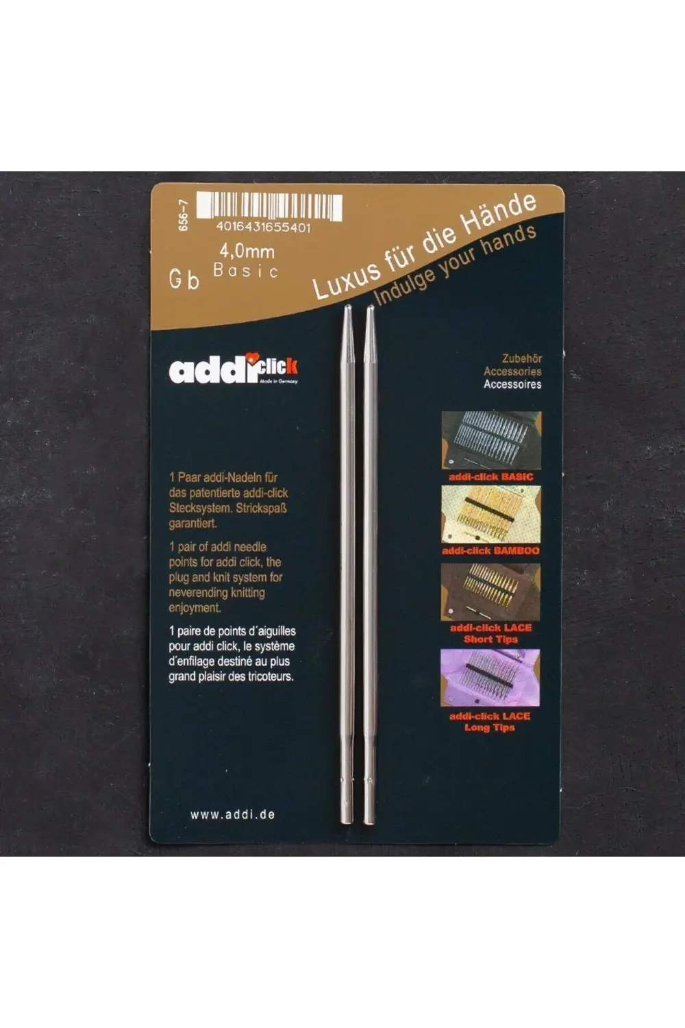 Addi Click Basic 4mm Misinalı Şiş Ucu - 656-2