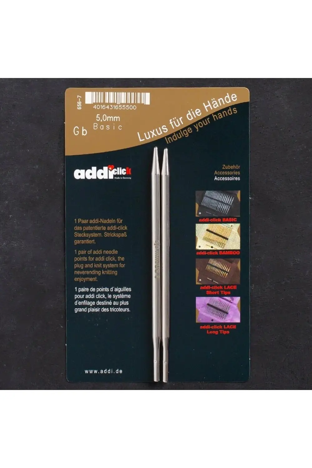 Addi Click Basic 5mm Misinalı Şiş Ucu - 656-2