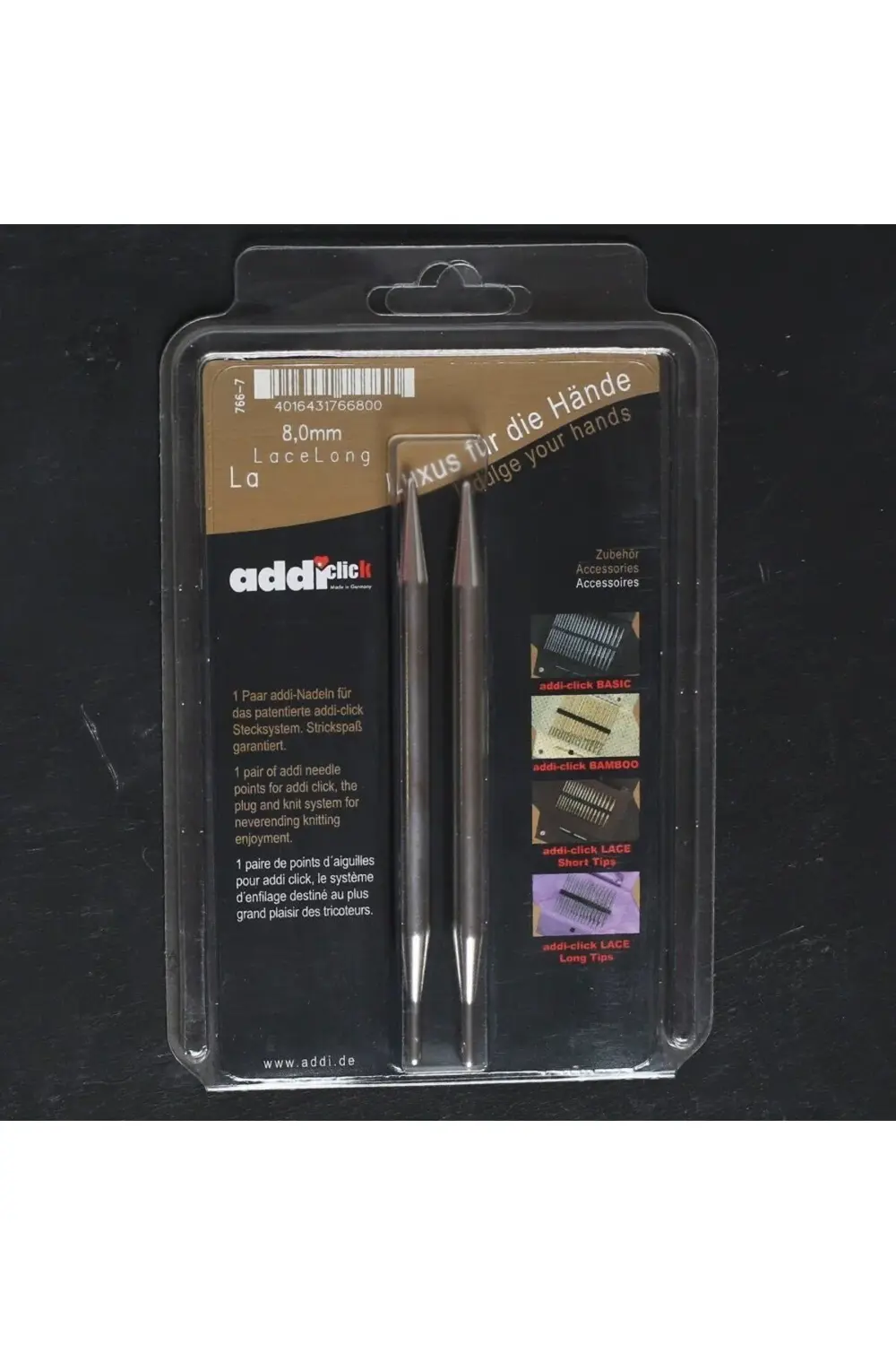 Addi Click Lace 8 Mm Değiştirilebilir Uzun Uçlu Da