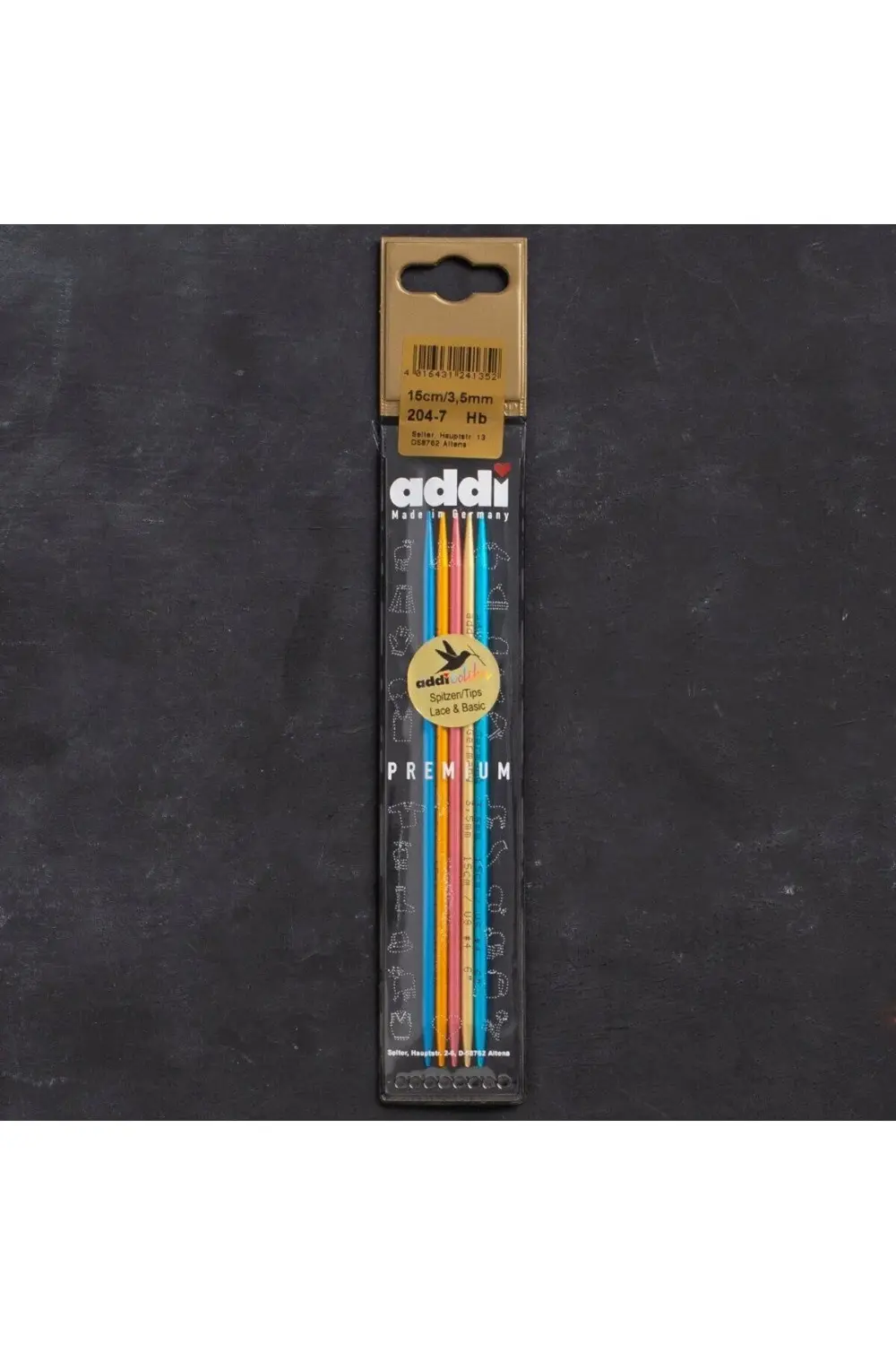 Addi Colibri 3,5mm 15cm Renkli Çorap Şişi - 204-7