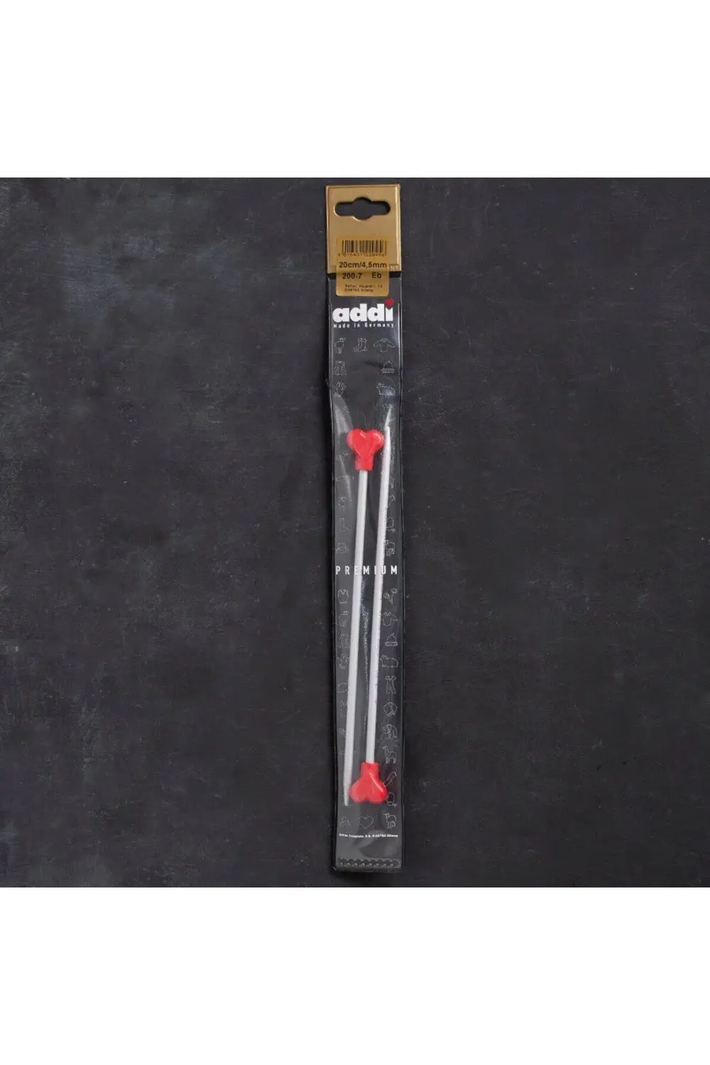 Addi Kalpli 4,5mm 20cm Klasik Alüminyum Örgü Şişi