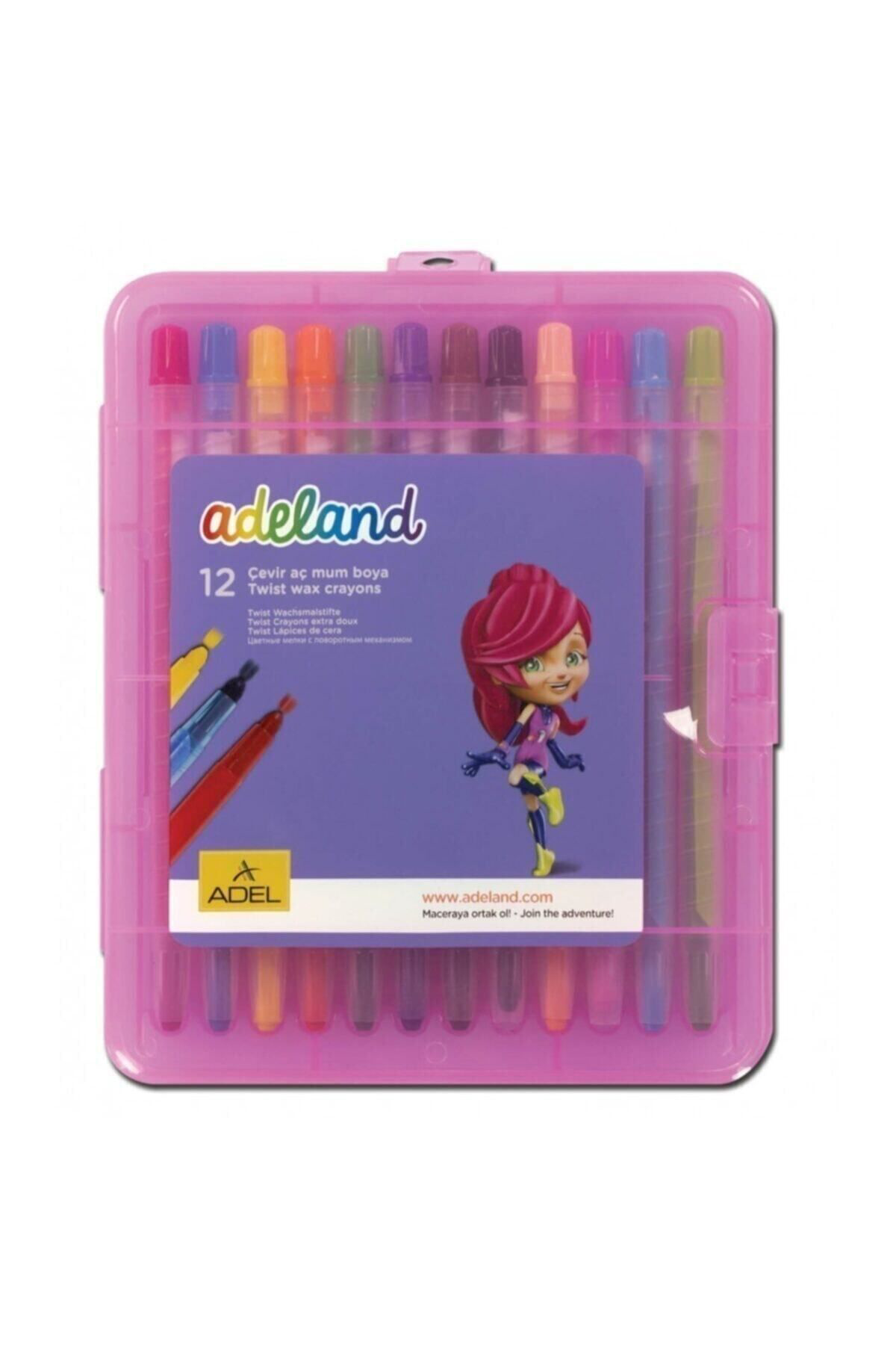 Adelon Adel 12Li Çevirmeli Mum Boya