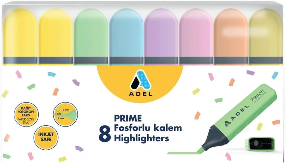 Adel Bls. Prime Fosforlu Set, 8 Li 2601000117000