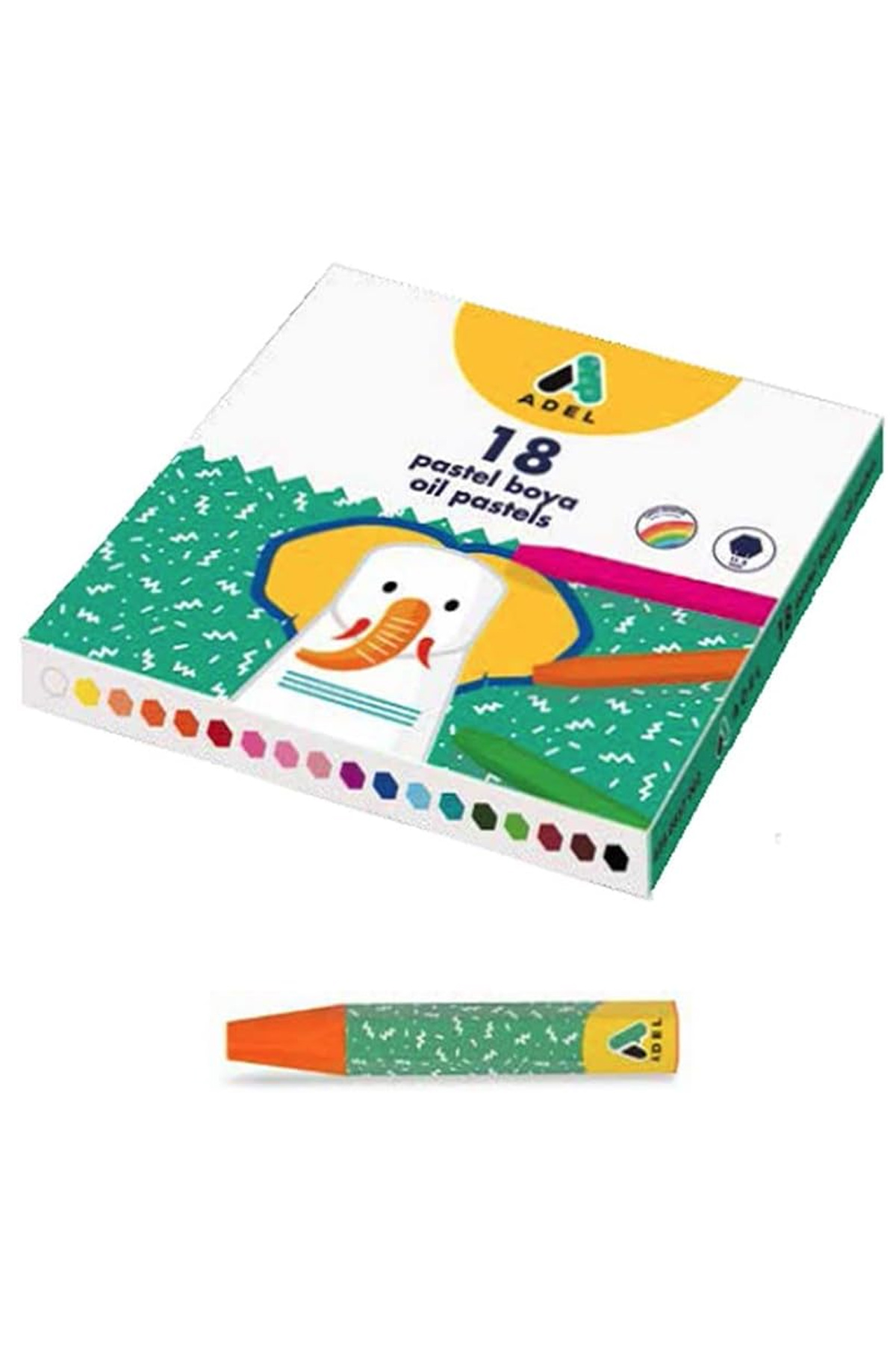 Just Cheap Store Adel Pastel Boya Karton Kutu 18 Renk